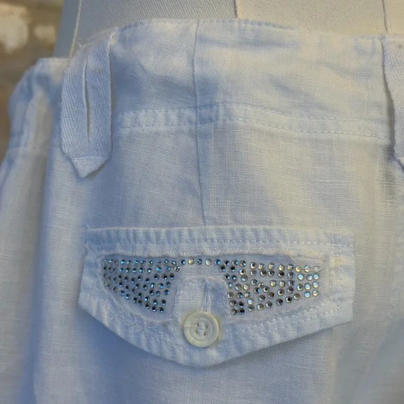 INC International Concepts White Linen Pants - Picture 8 of 16